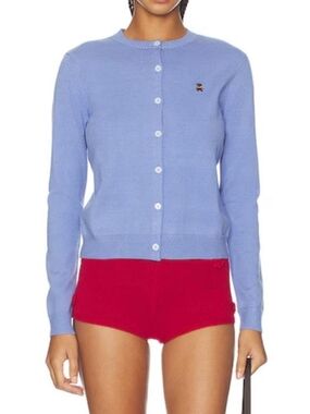 NWOT Guizio X Revolve X Le Sserafim June Periwinkle Cardigan Sweater Relaxed
